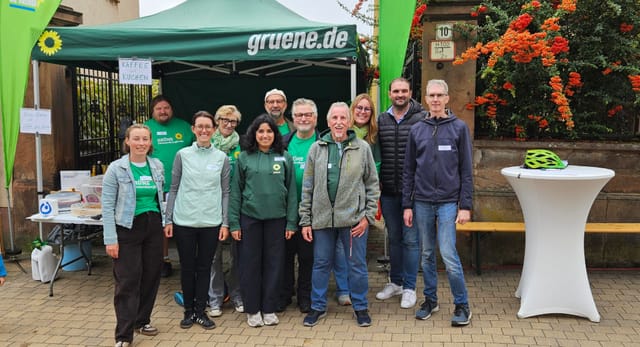 Gute Stimmung beim Autofreien Eistal – Grüne mit Stand in Ebertsheim